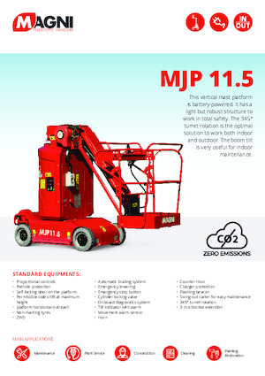 Колесни телескопични подемници MAGNI MJP11.5