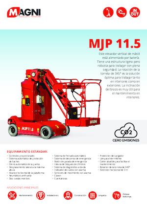 Колесни телескопични подемници MAGNI MJP11.5