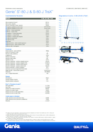 Колесни телескопични подемници Genie S-80 J