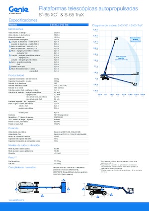 Колесни телескопични подемници Genie S-65 XC