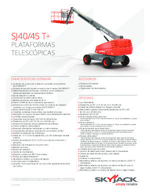 Колесни телескопични подемници Skyjack SJ 45 T+