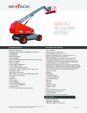 Колесни телескопични подемници Skyjack SJ 45 T