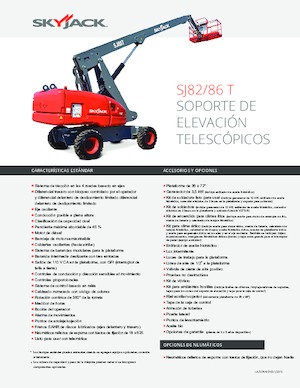 Колесни телескопични подемници Skyjack SJ 82 T