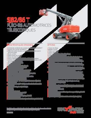 Колесни телескопични подемници Skyjack SJ 82 T