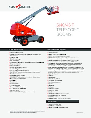 Колесни телескопични подемници Skyjack SJ 45 T+