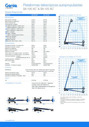 Колесни телескопични подемници Genie SX-125 XC