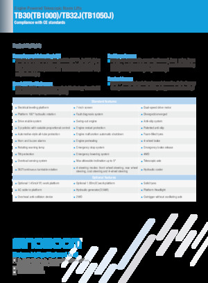 Колесни телескопични подемници Sinoboom TB30