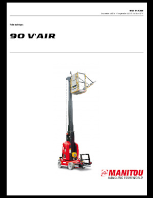 Подемници с единична вертикална мачта Manitou 90 V´Air