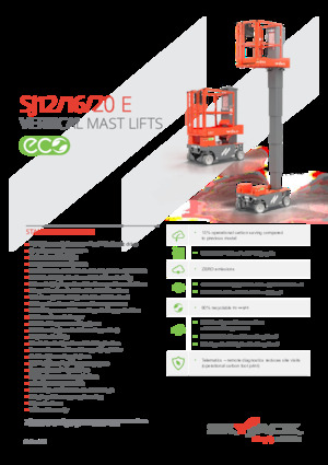 Подемници с единична вертикална мачта Skyjack SJ 12 E