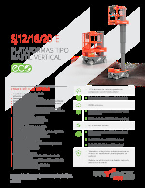 Подемници с единична вертикална мачта Skyjack SJ 12 E