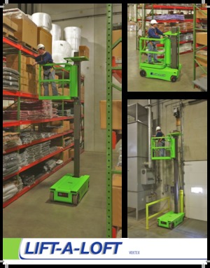 Подемници с единична вертикална мачта Lift-A-Loft Vertex 