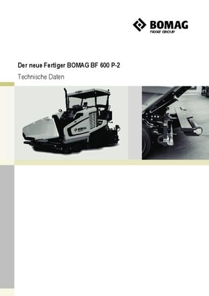 Колесни асфалтополагачи Bomag BF 600 P-2 S 500