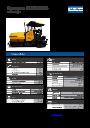 Колесни асфалтополагачи Dynapac SD 2500 WS