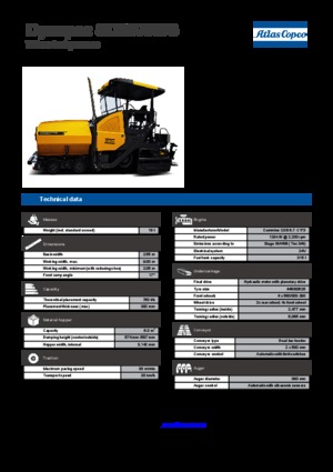 Колесни асфалтополагачи Dynapac SD 2500 WS