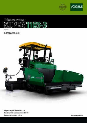 Колесни асфалтополагачи Vögele Super 1103-3
