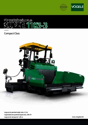Колесни асфалтополагачи Vögele Super 1103-3