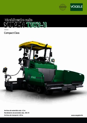 Колесни асфалтополагачи Vögele Super 1303-3