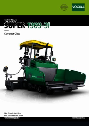 Колесни асфалтополагачи Vögele Super 1303-3i