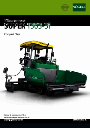 Колесни асфалтополагачи Vögele Super 1303-3i