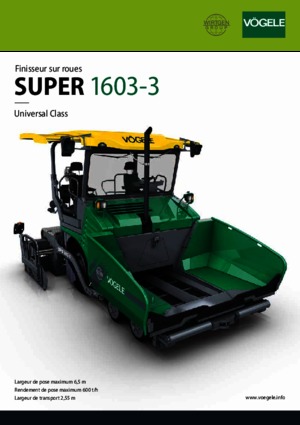 Колесни асфалтополагачи Vögele Super 1603-3