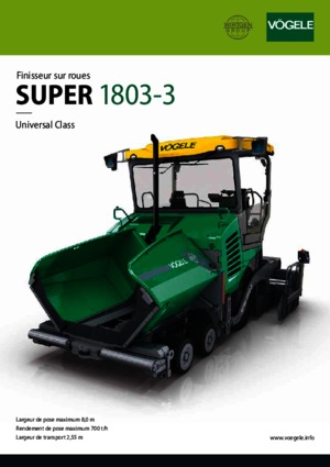 Колесни асфалтополагачи Vögele Super 1803-3