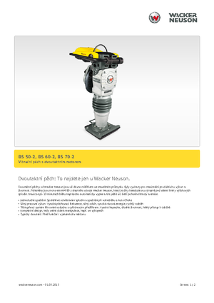 Бензинови и дизелови вибротрамбовки Wacker BS 60-2, 11