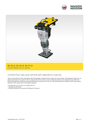 Бензинови и дизелови вибротрамбовки Wacker BS 70-2i 11