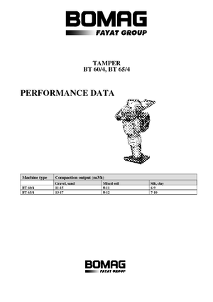 Бензинови и дизелови вибротрамбовки Bomag BT 65/4
