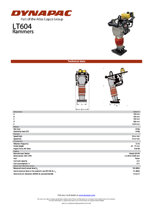 Бензинови и дизелови вибротрамбовки Dynapac LT 604-9