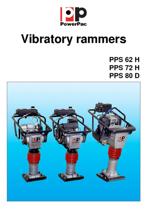 Бензинови и дизелови вибротрамбовки PowerPac PPS 62 H