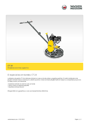 Роторни заглаждачи - ръчно водими Wacker Neuson CT 24-4 A