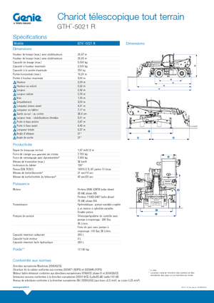 Телескопични товарачи с горна конструкция Genie GTH 5021 R