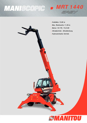Телескопични товарачи с горна конструкция Manitou MRT 1440 Easy