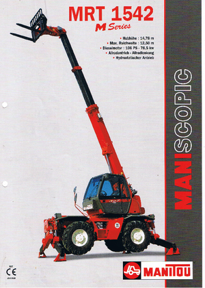 Телескопични товарачи с горна конструкция Manitou MRT 1542
