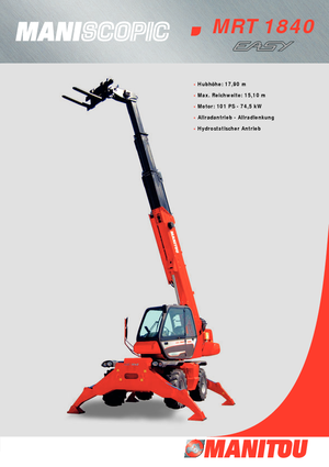 Телескопични товарачи с горна конструкция Manitou MRT 1840 Easy