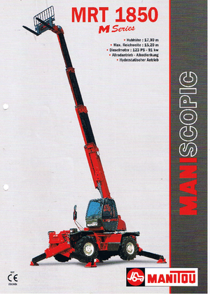 Телескопични товарачи с горна конструкция Manitou MRT 1850