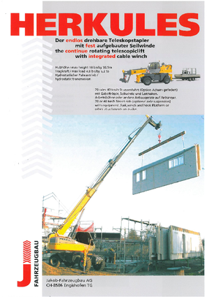 Телескопични товарачи с горна конструкция Herkules TD 45260