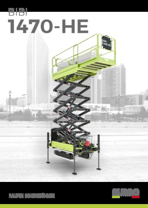 Верижни ножични автовишки Almac Bibi 1470-HE 