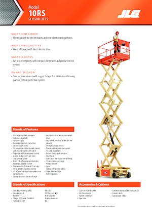 Колесни ножични автовишки JLG 10RS