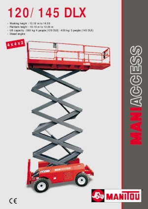 Колесни ножични автовишки Manitou 120 DLX