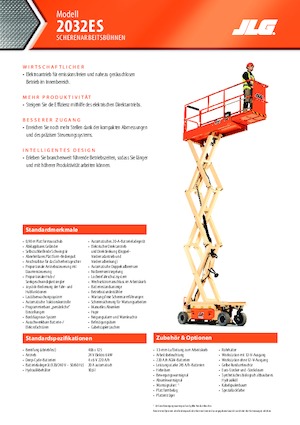 Колесни ножични автовишки JLG 2032ES