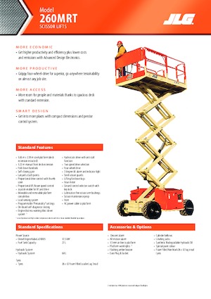 Колесни ножични автовишки JLG 260MRTA
