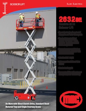 Колесни ножични автовишки MEC 2632SE