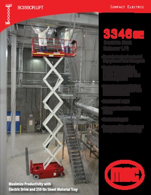 Колесни ножични автовишки MEC 3346SE