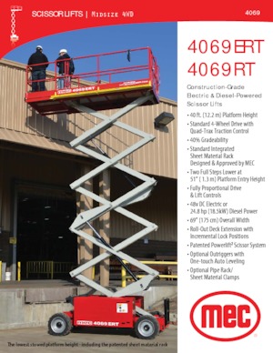 Колесни ножични автовишки MEC 4069RT