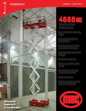 Колесни ножични автовишки MEC 4555SE