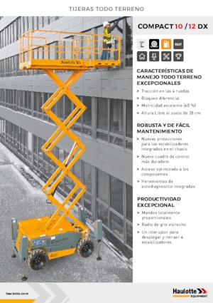 Колесни ножични автовишки Haulotte Compact 10 DX