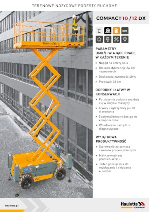 Колесни ножични автовишки Haulotte Compact 10 DX