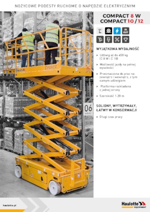 Колесни ножични автовишки Haulotte Compact 10