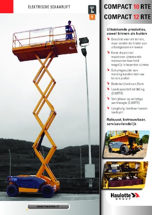 Колесни ножични автовишки Haulotte Compact 10 RTE